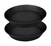 Ameble Lot de 2 Plateaux collecteurs d'eau pour Plantes de 45, 7 cm en Plastique Robuste, soucoupes pour Pots Fleurs, Grandes soucoupes pour Plantes d'intérieur et 'extérieur, Plateau Drainage