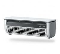 Ameble Mini climatiseur et Ventilateur de Refroidissement, Refroidisseur de Brume Mural sans perçage, Rechargeable 6000 mAh, Blanc, Portable pour Chambre à Coucher, Bureau, Voiture