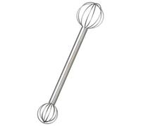 Ameble Miso Muddler Fouet Miso à Double tête en Acier Inoxydable pour Soupe, Sauce et pâte Gadget de Cuisine Japonais 7, 87 Pouces Outil d'agitation Muddler Fouet Mini Mini en Acier Inoxydable