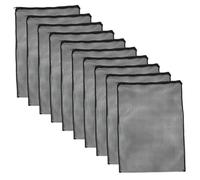 Ameble Sac filtrant pour Aquarium Média filtrant Sac en Filet en Nylon avec Fermeture à glissière pour Aquarium Fontaine d'étang Bio Ball 10PCS, Médias Nylon, Étang, Bio Ball