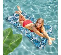 Amebleak Bouee Piscine, Matelas Gonflable Piscine, 4 en 1 Hamac d’Eau Plage Portable, Hamac Gonflable à Eau Flottant, Matelas Flottant pour Enfants Adultes Mer Plage Piscine Partie Vacances(D)