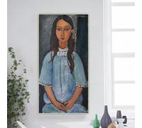 Amedeo Modigliani "Alice" Impression sur toile Peinture à l'huile Oeuvre Esthétique Affiche Image Mur Maison Salon Décor 80x160cm Sans Cadre