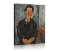 Amedeo Modigliani célèbre peinture réplique œuvre d’art Portrait de Chaim Soutine Affiche sur toile impression murale Art pour chevet décor 70x110cm Cadre intérieur