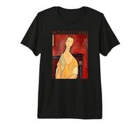 Amedeo Modigliani Femme avec éventail pour Artistes T-Shirt Haut de Gamme