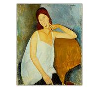 Amedeo Modigliani Poster et gravures Amedeo Modigliani Peinture sur toile abstraite pour décoration d'intérieur 60 x 80 cm Sans cadre