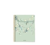 AMEEDA Cahier Spirale Carnet de notes mensuel annuel, calendrier, format A4, for le bureau et les études