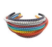 AMEEDA Repere Fil Electrique Marqueur de Fil de câble EC-0, 500 pièces, 0 à 9, for Taille de câble 1.5 mm², coloré