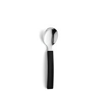 AMEFA 300100B000486 SELECT Fourche pour gaucher Cuillère droite | Forme droite, manche en plastique noir, couverts pour personnes âgées et rhumatismes, gauchers et droitiers