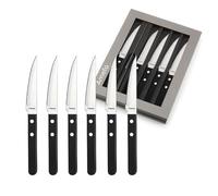 Amefa Couteaux à pizza 323146 - Lot de 6 - Noir