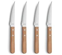 Amefa 7000WNMA1RB4 Pizza Ensemble de 4 Couteaux steak Bois