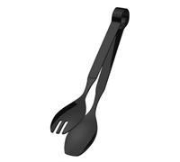 AMEFA BUFFET Pince de service, en acier inoxydable 18/10, satinée, pour pâtes et salades, couverts de service, couverts de service, passent au lave-vaisselle, longueur : 20 cm - Noir