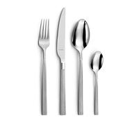 AMEFA Chic - Ménagère avec couverts de table pour 6 personnes, 24 couverts, Acier inoxydable 18/0, Fourchettes, Couteaux, Cuillères table et Cuillères à café - Finition Brillante - Couverts inox