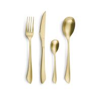 AMEFA - Coffret 16 couverts de table pour 4 personnes - Instinct - Acier inoxydable 18/0, Finition PVD (Physical vapor deposition) - Champagne