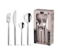 AMEFA - Coffret 24 couverts de table pour 6 personnes - Carlton - Acier inoxydable 18/0, Finition Brillante