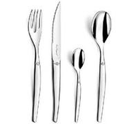 Lou Laguiole - Coffret 16 couverts Jet 5084 - Acier inoxydable 18/0, finition miroir, gris