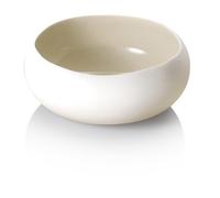 AMEFA-Coupelle en grès blanc mat/lin Médard de Noblat collection Oslo - diamètre 12 cm