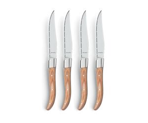 Amefa Couteau de grill Royal Steak 4 pièces Natural dans une boîte en bois