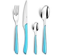 Amefa – Ménagère 24 couverts Eclat – Acier inoxydable 18/0 – Finition brillante – Bleu turquoise