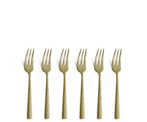 Amefa Fourchettes à gâteau Felicity 15.6 cm lot de 6 Champagne