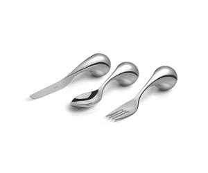 Amefa INTEGRALE Lot de 3 couverts au design ergonomique pour un confort particulier, couverts idéaux pour les personnes ayant des problèmes de motricité, acier inoxydable 18/10 de qualité supérieure