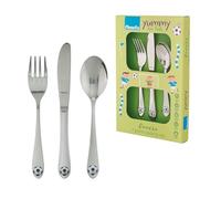 Amefa Service 3 couverts enfants Footie – Acier inoxydable ergonomique Argent