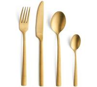 AMEFA - Coffret 16 couverts de table pour 4 personnes - Manille - Acier inoxydable 18/0, Finition PVD (Physical vapor deposition) - Doré