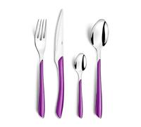 AMEFA - Ménagère 24 couverts de table pour 6 personnes - Eclat - Acier inoxydable 18/0, Finition Brillante - Violet