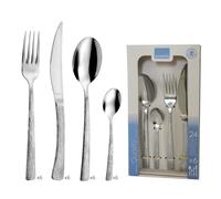 AMEFA - Ménagère 24 couverts de table pour 6 personnes - Illusion - Acier inoxydable 18/0, Finition Brillante - Inox