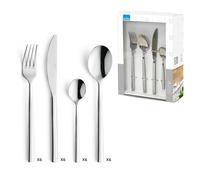 CARLITO Ménagère 24 pièces Couteaux de table Coffret compact Amefa