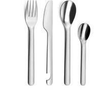 Amefa – Set de 4 couverts nomades Mobil' Pocket – Acier inoxydable 18/0 – Finition standard