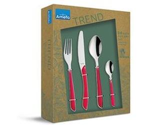 Amefa Retail Eclat-Framboise - Ménagère 24 pièces Multicolore G