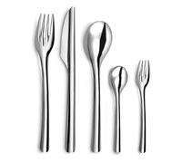 Amefa – Set 60 couverts réutilisables Slim pour 12 pers. – Acier inoxydable 18/0, finition standard