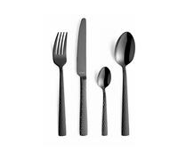 Amefa Felicity - Martelé - Ensemble de couverts - 24 pièces - Noir Noir G