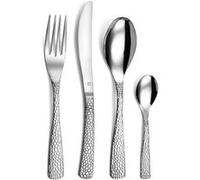PRADEL ESSENTIEL - Ménagère 24 couverts de table pour 6 personnes - Tam Tam - Acier inoxydable 18/0, Finition Standard