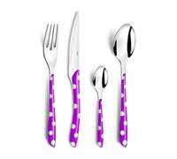 AMEFA Valisette de 24 couverts Gamme Eclat pois - Violine
