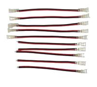 Amefil Kit de connecteur ruban COB à 2 broches 5 mm LED avec connecteur sans couture et connecteur COB double câble d'extension