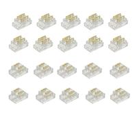 Amefil Kit de connexion de bande LED COB à 2 broches de 5 mm pour les connexions de bande à fil et bande à bande sur bandes LED monochromes 5 V 12 V 24 V CC (lot de 20)