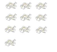 Amefil Lot de 10 connecteurs LED COB sans couture à 90 degrés en forme de L 2 broches 8 mm