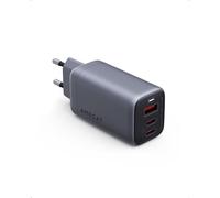 AMEGAT Chargeur USB C 67W Omnia II USB C Alimentation réseau 3 ports GaN PD Charger PPS compatible avec ordinateur portable, tablette, téléphone portable et plus