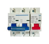 AMEHRU Disjoncteur CC 1P 2P 80A 100A 125A 150A 200A 250A for Batterie Solaire 12V 24V 36V 48V 60V 72V 120V(2P,200A)