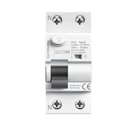 AMEHRU GYL9 B Type RCCB disjoncteur à Courant résiduel DC ELCB 2P 4P 40A 63A 30mA 100mA 300mA Type B RCD Fuite 6KA(2 Pole,40A 300mA)