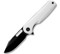 Ameight Knives Preyert-3.23" 14C28N ,,White G10 handle,steel clip