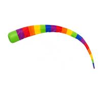 Ameisenkeks® Balle de comète 98 cm avec queue arc-en-ciel - 4 couleurs assorties - Jeu de lancer pour jardin, parc et plage - 1 pièce