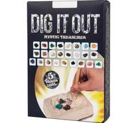 Ameisenkeks Dig It Out Mystic Treasures Kit d'excavation pour enfants avec 5 véritables pierres, ciseaux et pinceau, jouet d'archéologie et idée cadeau
