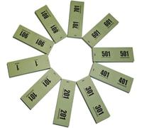 Ameisenkeks Lot de 10 blocs de chiffres doubles verts de 1 à 1000