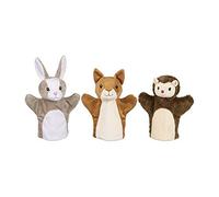 Ameisenkeks® Lot de 3 poupées goki - Écureuil + Lapin + Hérisson en tissu