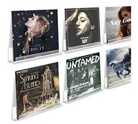 AMEITECH Lot de 6 étagères murales en Acrylique Transparent pour disques vinyles - 30,5 cm