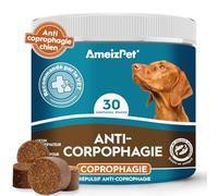 AmeizPet Arrête De Manger du Caca Friandises Molles pour Chiens, Anti Coprophagie pour Chien en Mangeant des Enzymes Digestives, pour Bien-Être Intestinal, 30 Friandises, 67.5g (2.3 Oz)