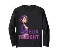 Amelia Anime Style Violet Goth Girl Esthétique Nom Design Manche Longue