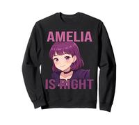 Amelia Anime Style Violet Goth Girl Esthétique Nom Design Sweatshirt